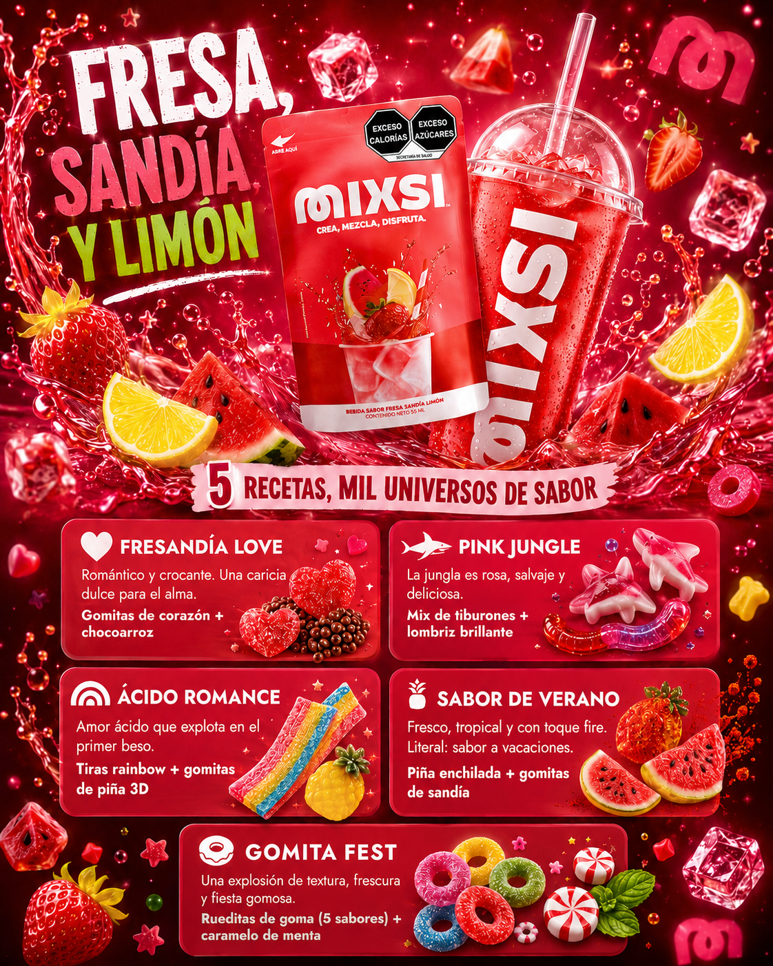 Fresa Sandía Limón